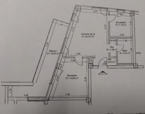 Apartament cu 2 camere, bloc nou, 57mp, terasa, mobilat, garaj, Centru