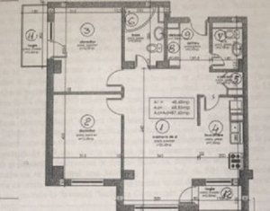 DOROBANTILOR Apartament de 3 camere, 2 bai, etaj 3, ideal familie sau investitie
