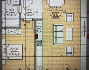 Apartament 2 camere, 55 mp + 20 mp terasa, Leroy Merlin, Marasti