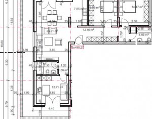 Penthouse unic, cu panorama, Andrei Muresanu, 100 mp, 4 camere, terasa 50 mp