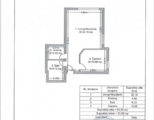 Apartament nerezidential cu 2 camere, finisat, imobil nou, Zorilor