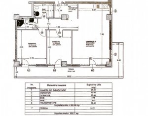 Apartament cu 3 camere, 86mp, Buna Ziua, lux