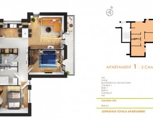 Apartamente de 3 camere, imobil nou, tip vila, locatie linistita si selecta