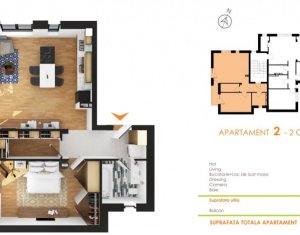 Apartamente de 2 camere, imobil nou, tip vila, locatie linistita si selecta 