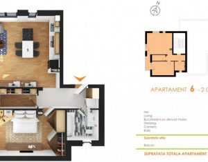 Apartamente de 2 camere, imobil nou, tip vila, locatie linistita si selecta 