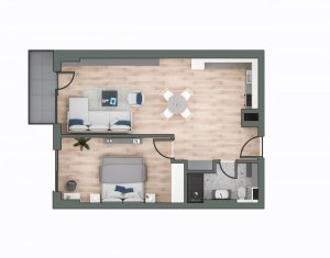 Vanzare apartament 2 camere in Cluj-napoca, zona Gheorgheni