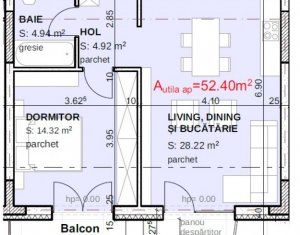 Appartement 2 chambres à vendre dans Cluj-napoca, zone Gheorgheni