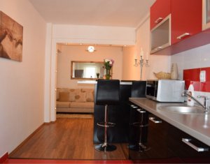 Apartament cu 3 camere, bloc nou, mobilat, zona Edgar Quinet