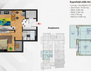 OFERTA de TOP! Apartament 2 camere, balcon, imobil nou in zona CENTRALA