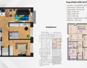 Oferta de top! Apartament 3 camere, balcon, imobil nou in zona centrala