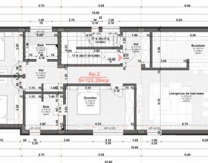 Apartament in vila, 4 camere, 122 mp + 141 mp terasa, Andrei Muresanu