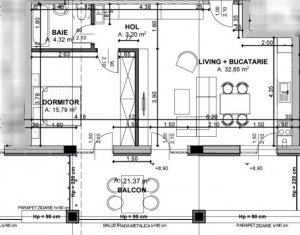 Apartament 2 camere, etaj intermediar, cu terasa si parcare, zona Auchan