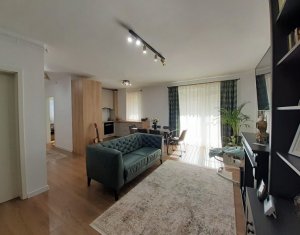 Apartament 3 camere, gradina 60 mp, terasa 30 mp, ultrafinisat, Floresti-Teilor