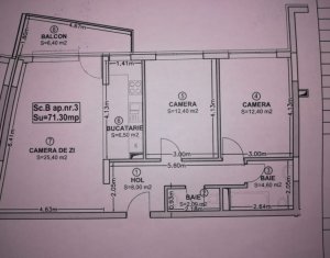 Apartament cu 3 camere ultrafinisat, bloc nou,  Piata 1 Mai