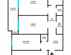 Apartament 3 camere + 2 bai, 62 mp, garaj, Zorilor, zona Louis Pasteur