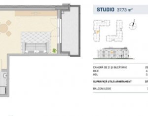 Apartament tip studio finisat, ideal pentru investitie, zona stazii Oasului