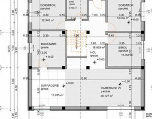 Apartament pe 2 nivele in vila, 180 mp, panorama catre oras, Grigorescu