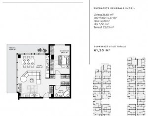 Apartamente de 2 camere, imobil nou si modern, balcoane mari si generoase