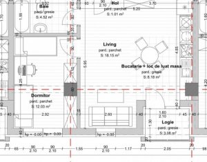 Bloc nou - apartament 2 camere 44 mp, etaj intermediar, Dambul Rotund 