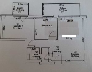 Appartement 3 chambres à vendre dans Cluj-napoca, zone Bulgaria