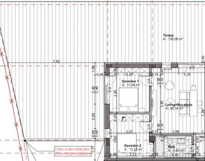  Apartament cu 3 camere si terasa de 136mp, cartier Grigorescu