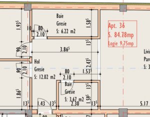 Apartament 3 camere cu priveliste spre centrul orasului