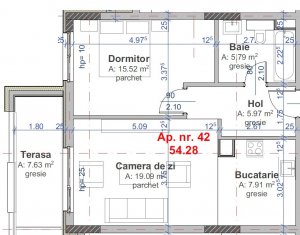 Apartamente 2 camere, finisate, imobil nou finalizat cu CF, zona Marasti,  !