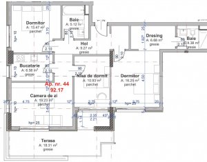 Appartement 4 chambres à vendre dans Cluj-napoca, zone Marasti