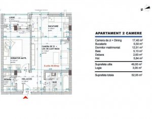 Apartament 2 camere, situat in Floresti, zona Dumitru Mocanu