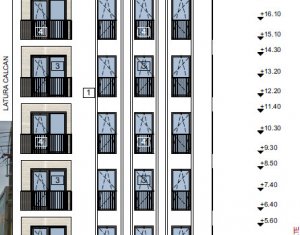 Proiect nou Marasti, zona benzinarie Mol, 3 camere, 65 mp, etaj 4, expunere sud