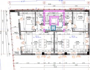 Proiect nou Marasti, zona benzinarie Mol, 2 camere, 59 mp, terasa de 17 mp