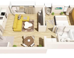 Apartamente 2 camere, 52 mp, balcon, proiect nou si modern, Centru