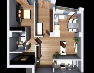 Vente appartement 3 chambres dans Cluj-napoca, zone Dambul Rotund