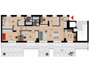 Apartament 5 camere+terasa, de vanzare, in Zorilor, Cluj Napoca
