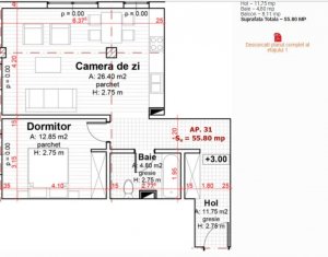 Apartament cu 2 camere, etaj 1, parcare+boxa, in cartierul Europa