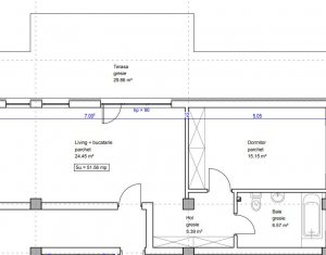 Vanzare apartament 2 camere in Floresti
