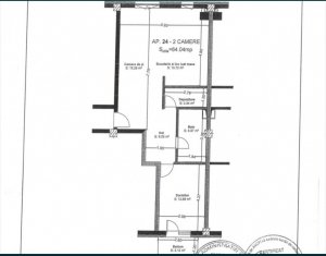 Apartment 2 rooms for sale in Floresti