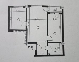 Apartment 3 rooms for sale in Baciu, zone Centru