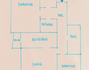 Apartament cu 3 camere decomandate, mobilat si utilat, Manastur, La Terenuri