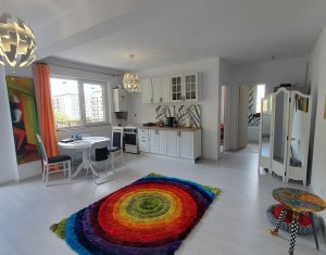 Apartament cu 3 camere, garaj, terasa panoramica, finisat, zona Teilor