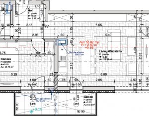 Apartament, bloc nou, 2 camere semidecomandate, parcare, Borhanci