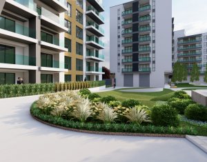 Apartament de 2 camere cu terasa/gradina, complex de lux, zona semicentrala! 