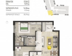 Apartment 3 rooms for sale in Cluj-napoca, zone Centru