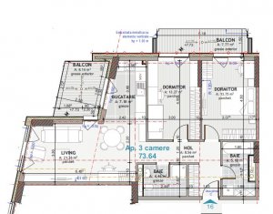 Proiect nou, bloc in constructie, apartament cu 2 camere, Iris
