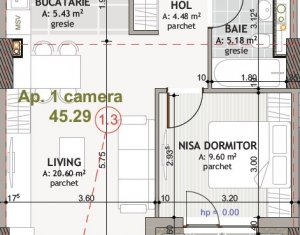 Proiect nou, bloc in constructie, apartament cu 3 camere, Iris