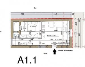 Apartament 2 camere 52 mp, zona Casei de Cultura 