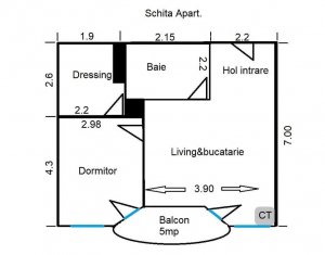 Apartament 2 camere Gheorgheni 