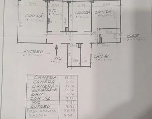 Vanzare apartament 3 camere decomandat, cartier Manastur