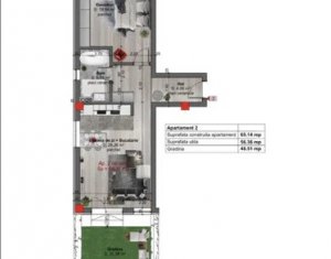 Apartament 2 camere, 2 gradini, zona Cetatii