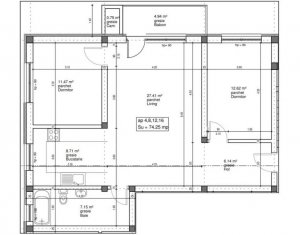 Appartement 3 chambres à vendre dans Floresti